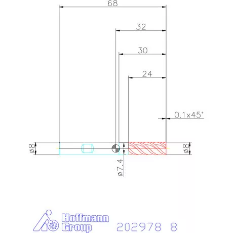 Garant VHM nagyoló maró MTC / TPC 8 mm