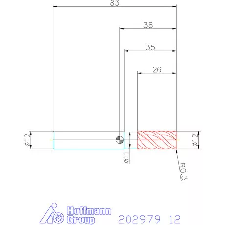 Garant VHM nagyoló maró MTC / TPC 12 mm
