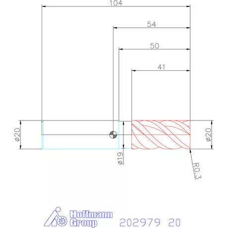 Garant VHM nagyoló maró MTC / TPC 20 mm