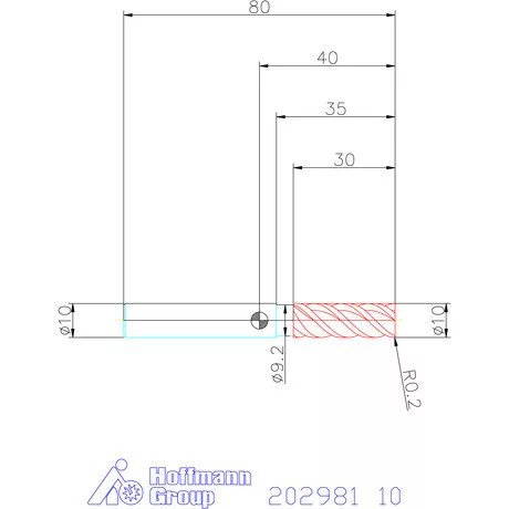 Garant VHM nagyoló maró MTC / TPC 10 mm