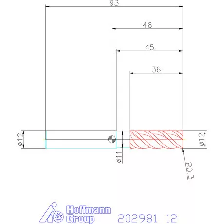 Garant VHM nagyoló maró MTC / TPC 12 mm