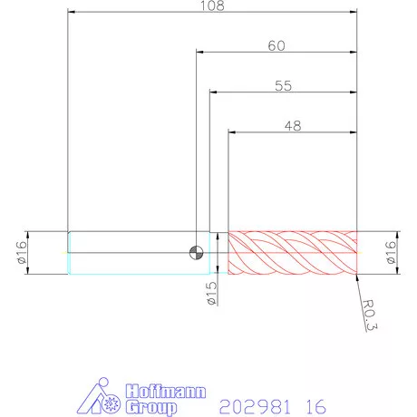 Garant VHM nagyoló maró MTC / TPC 16 mm
