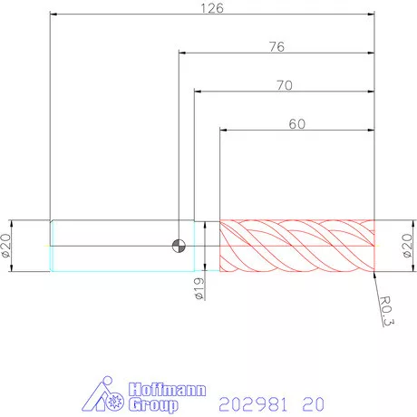 Garant VHM nagyoló maró MTC / TPC 20 mm