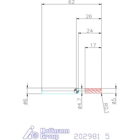 Garant VHM nagyoló maró MTC / TPC 5 mm