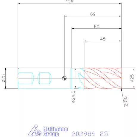 Garant Garant Master INOX M VHM maró HPC / TPC 25 mm