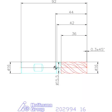 Holex Holex Pro INOX M VHM maró HPC 16 mm