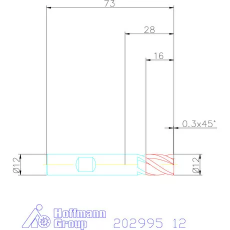 Holex VHM maró HPC 12 mm