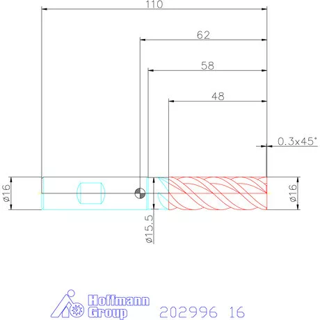Holex Holex Pro INOX M VHM maró HPC 16 mm