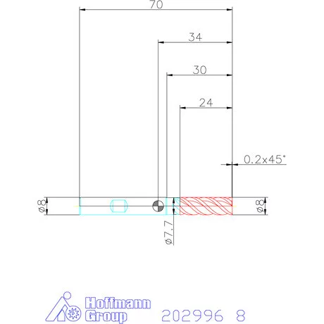 Holex Holex Pro INOX M VHM maró HPC 8 mm