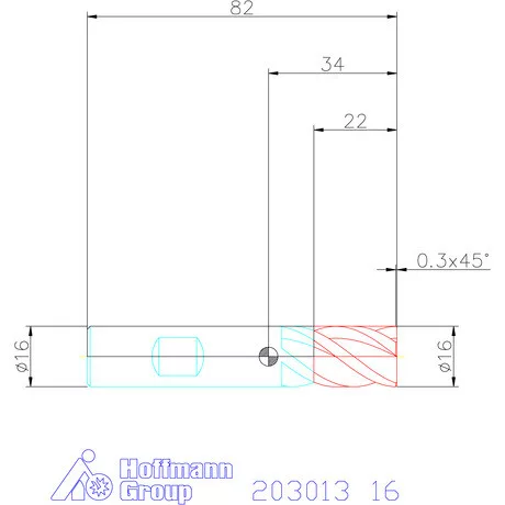 Holex Holex Pro INOX VHM maró HPC 16 mm