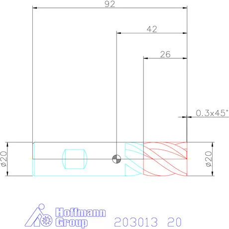 Holex Holex Pro INOX VHM maró HPC 20 mm