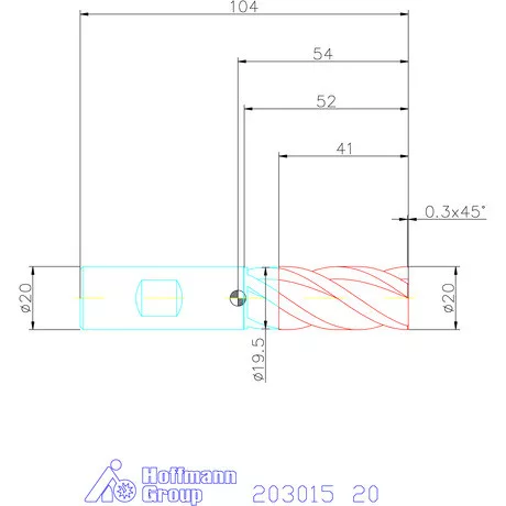Holex Holex Pro INOX VHM maró HPC 20 mm