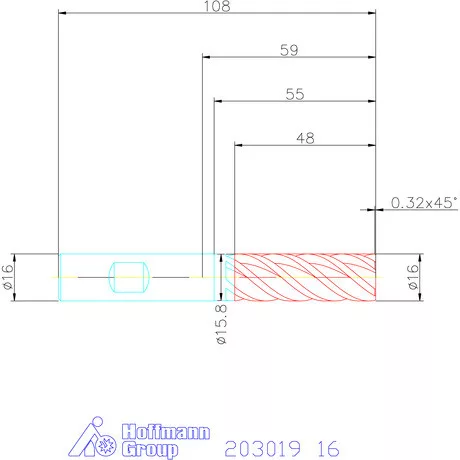 Garant VHM maró forgácstörőkkel TPC 16 mm