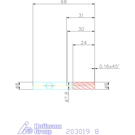 Garant VHM maró forgácstörőkkel TPC 8 mm