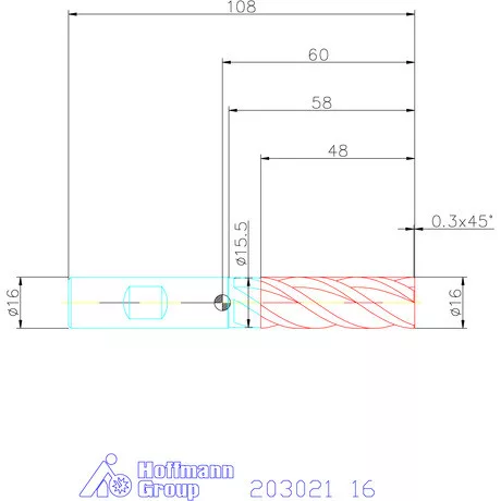 Holex Holex Pro INOX VHM maró HPC 16 mm