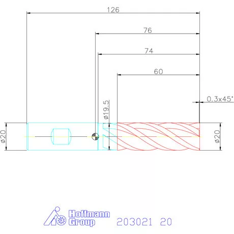 Holex Holex Pro INOX VHM maró HPC 20 mm