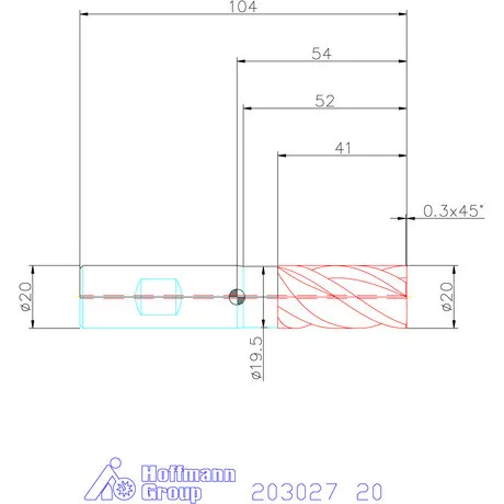 Holex Holex Pro INOX VHM maró belső hűtéssel HPC 20 mm