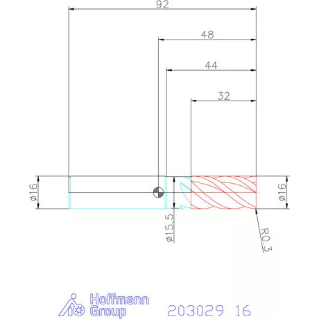 Garant Garant Master Titan VHM szármaró HPC 16 mm