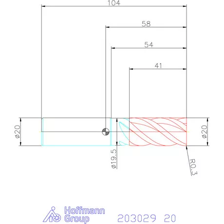 Garant Garant Master Titan VHM szármaró HPC 20 mm