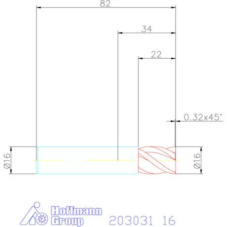 Garant VHM nagyoló maró HPC 16 mm