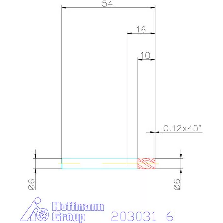Garant VHM nagyoló maró HPC 6 mm