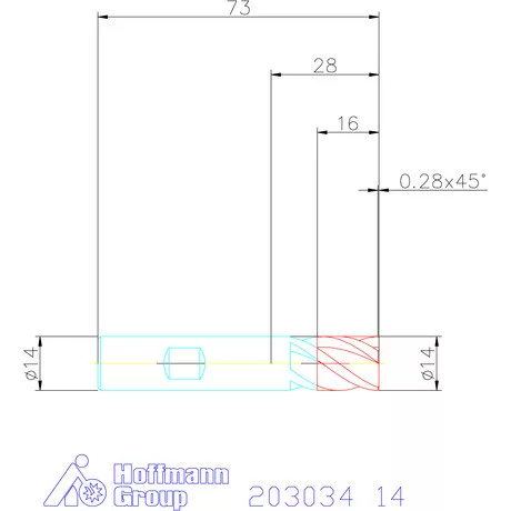 Garant Garant Master Steel VHM nagyoló maró HPC 14 mm