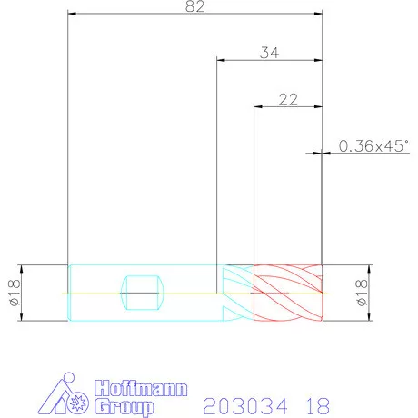 Garant Garant Master Steel VHM nagyoló maró HPC 18 mm