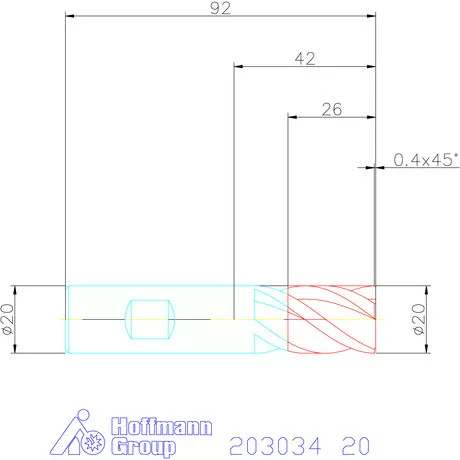 Garant Garant Master Steel VHM nagyoló maró HPC 20 mm