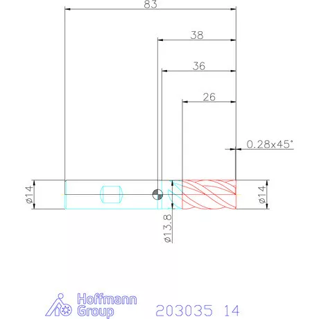 Garant Garant Master Steel VHM nagyoló maró HPC 14 mm