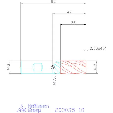 Garant Garant Master Steel VHM nagyoló maró HPC 18 mm