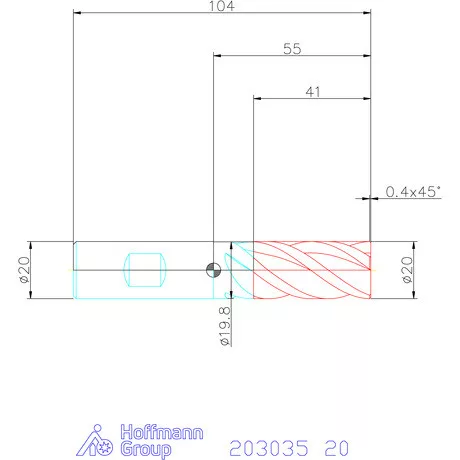 Garant Garant Master Steel VHM nagyoló maró HPC 20 mm