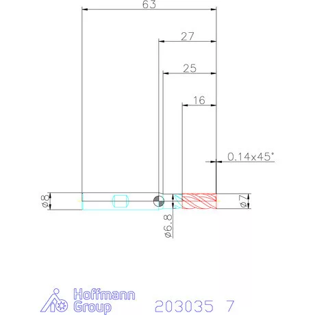 Garant Garant Master Steel VHM nagyoló maró HPC 7 mm