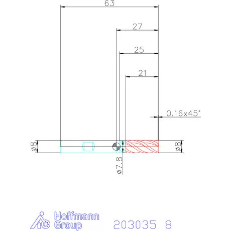 Garant Garant Master Steel VHM nagyoló maró HPC 8 mm
