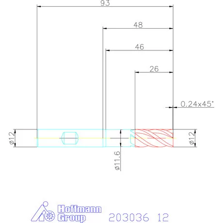 Garant Garant Master Steel VHM nagyoló maró HPC 12 mm