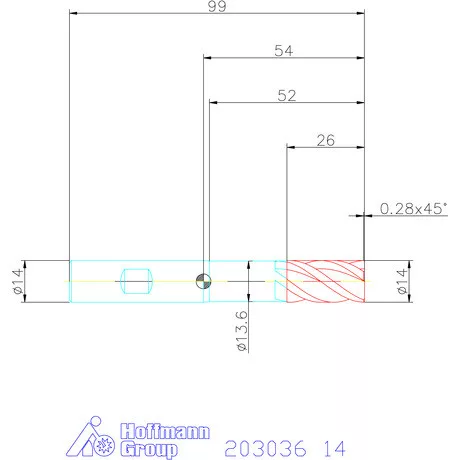 Garant Garant Master Steel VHM nagyoló maró HPC 14 mm