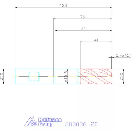 Garant Garant Master Steel VHM nagyoló maró HPC 20 mm