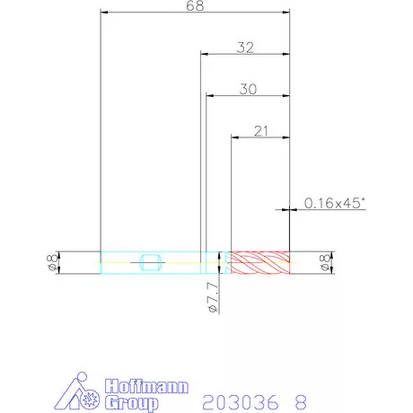 Garant Garant Master Steel VHM nagyoló maró HPC 8 mm