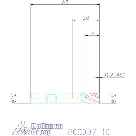 Holex VHM nagyoló maró HPC 10 mm