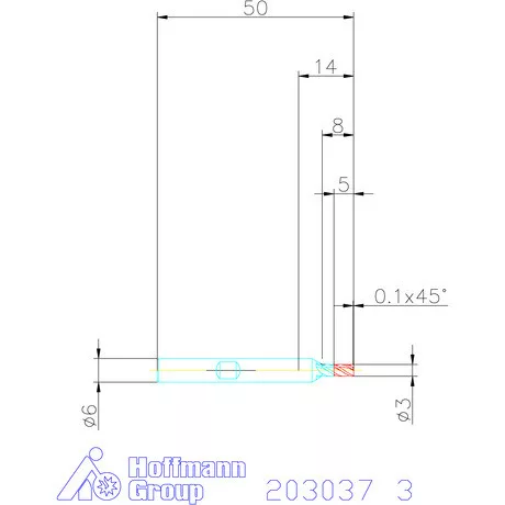 Holex VHM nagyoló maró HPC 3 mm