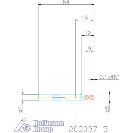Holex VHM nagyoló maró HPC 5 mm
