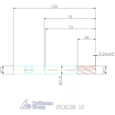 Garant Garant Master Steel VHM nagyoló maró HPC 12 mm