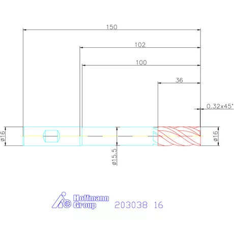 Garant Garant Master Steel VHM nagyoló maró HPC 16 mm