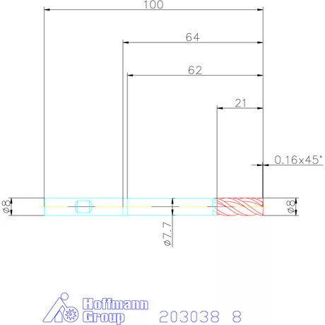 Garant Garant Master Steel VHM nagyoló maró HPC 8 mm