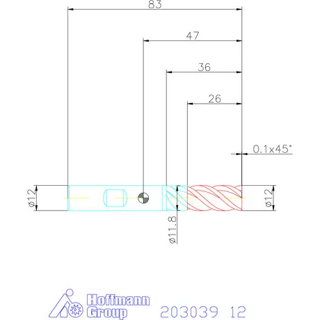 Garant Garant Master Steel VHM nagyoló maró HPC 12 mm