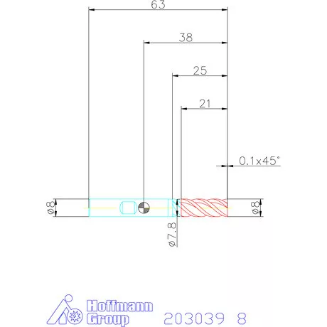 Garant Garant Master Steel VHM nagyoló maró HPC 8 mm