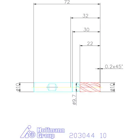 Holex VHM nagyoló maró HPC 10 mm