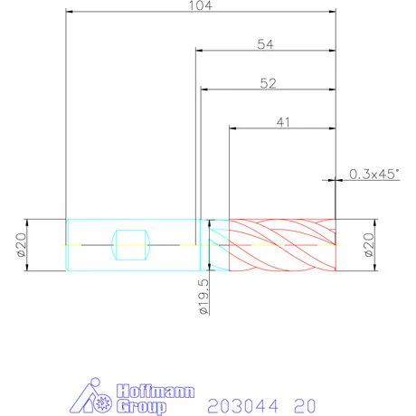 Holex VHM nagyoló maró HPC 20 mm