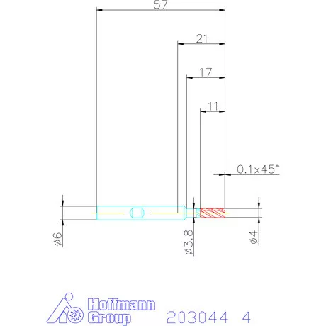 Holex VHM nagyoló maró HPC 4 mm