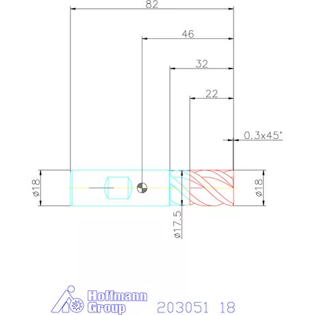 Garant VHM nagyoló maró MTC 18 mm