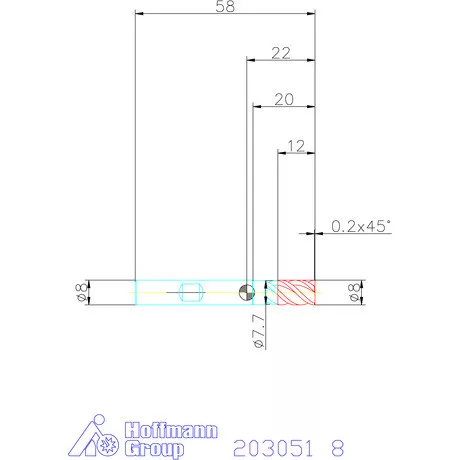 Garant VHM nagyoló maró MTC 8 mm